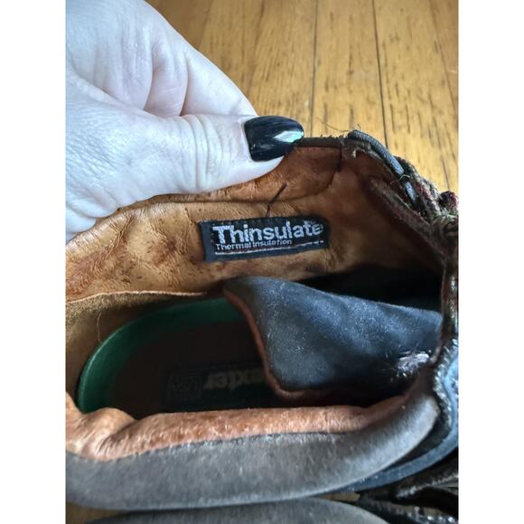 Dexter Boots Mens Size 10.5 W Brown Leather Suede Thinsulate Moc Toe Made in USA - Picture 4 of 10